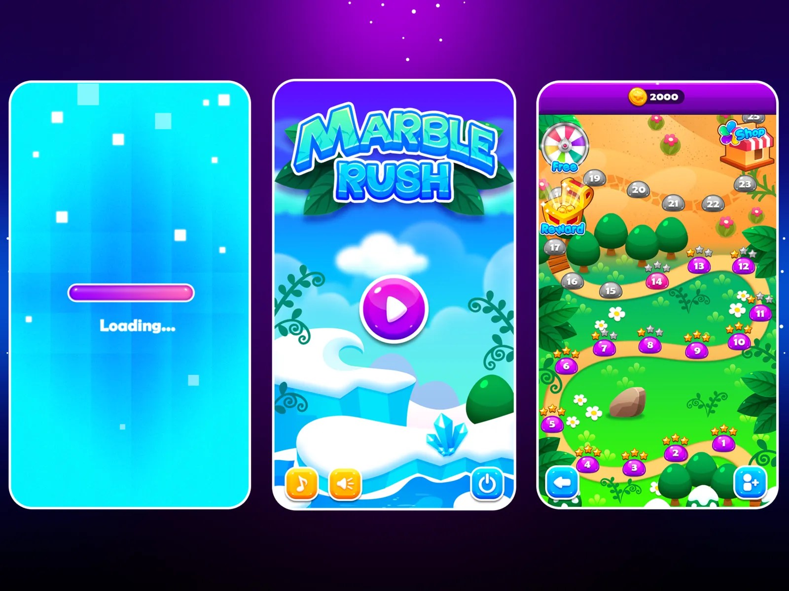 Marble Game UI/UX by Alien3287 on Dribbble
