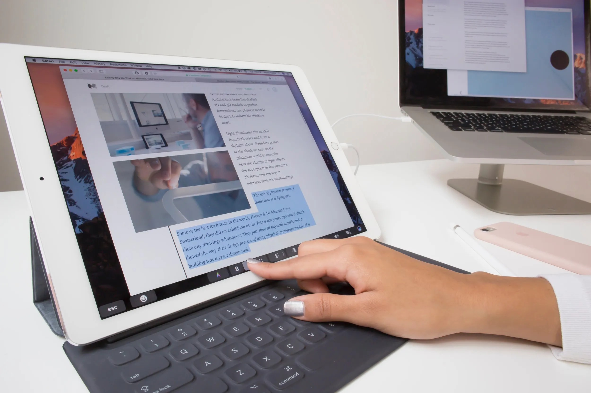 Duet Product Photography Series Touch Bar Feature Launch by Mason