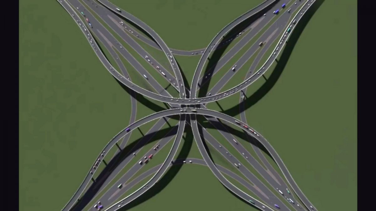 What type of a 4way junction is the best? This video gives a clear answer