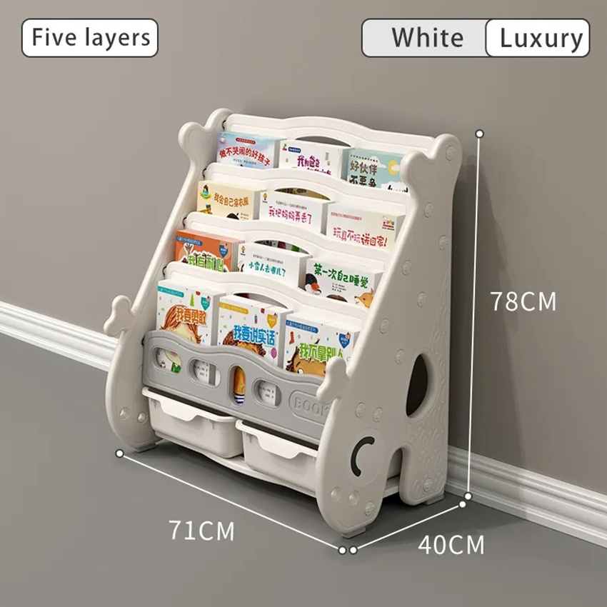 Children's Bookshelf Simple Bookshelf Storage Rack Baby Bookcase Rack