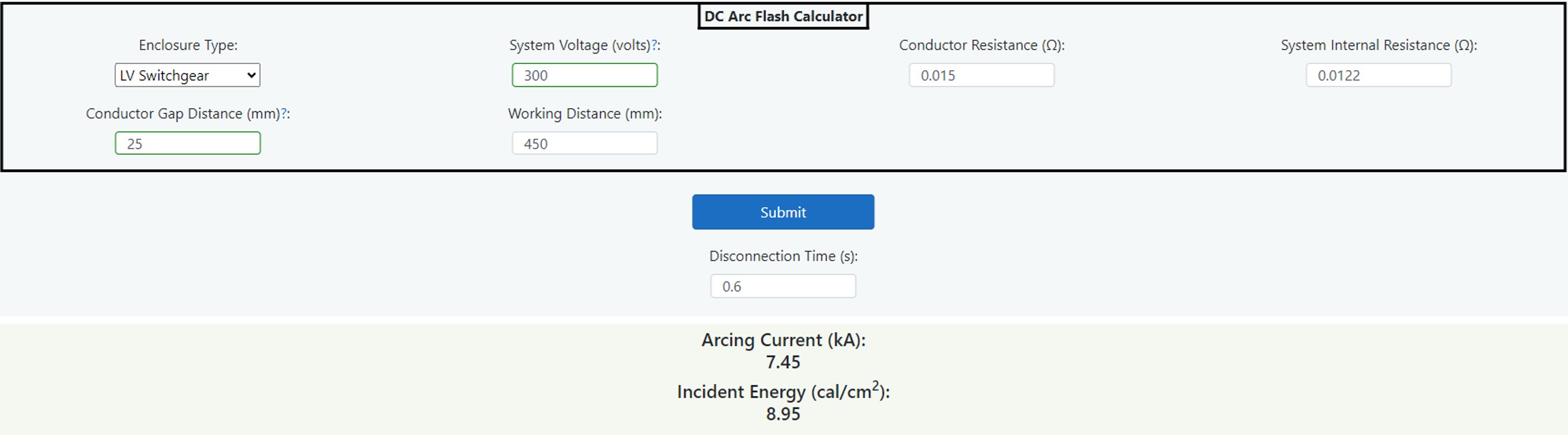 DC Arc Flash Calculator Guide (Level 1) European Arc Guide EAG