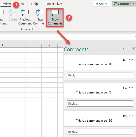 Cách Hiển thị hoặc Ẩn Tất cả Nhận xét trong Excel & Google Trang tính