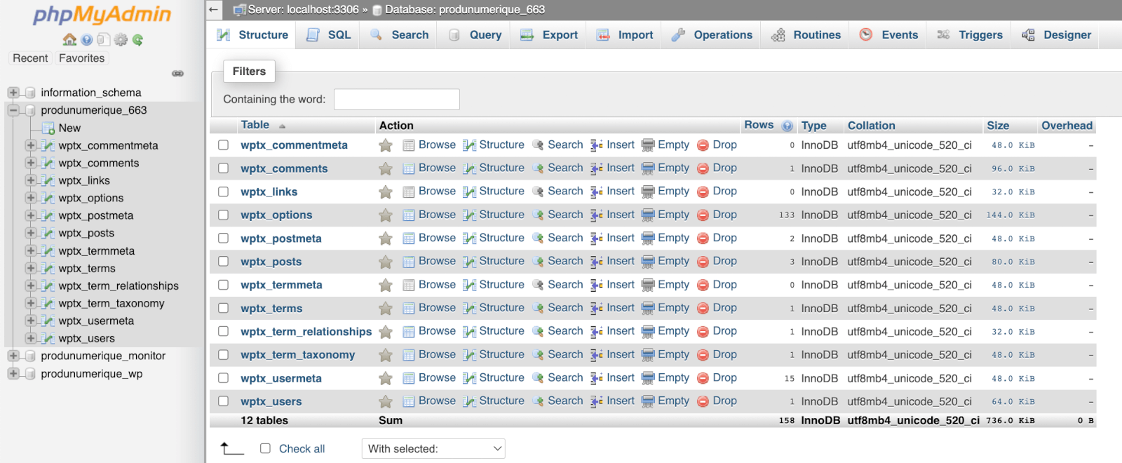 Convertir Tables MySQL MyISAM en InnoDB sans phpMyAdmin