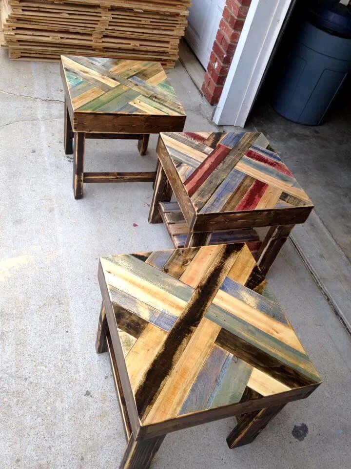 DIY Pallet End Tables Easy Pallet Ideas