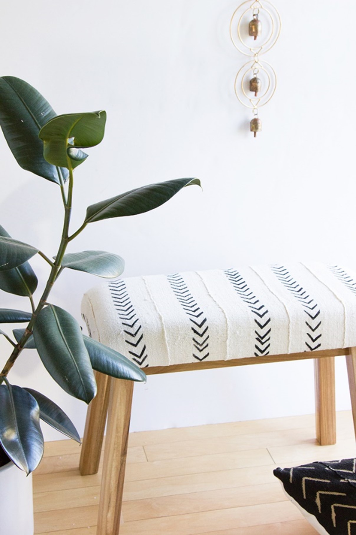 IKEA Besta Bench Hack with DIY Cushion EatHappyProject