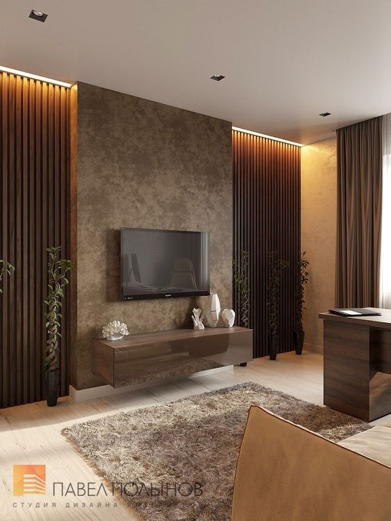 20 Living Rooms with Brown Walls EatHappyProject