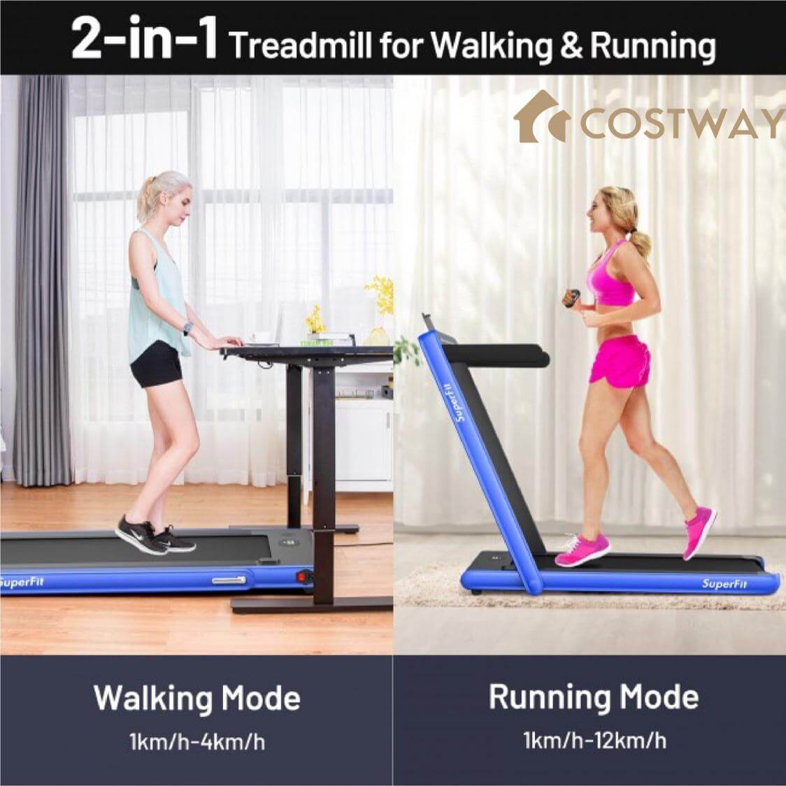Costway : 3 Tips to Choose Folding Treadmill and Setup Your Own Gym
