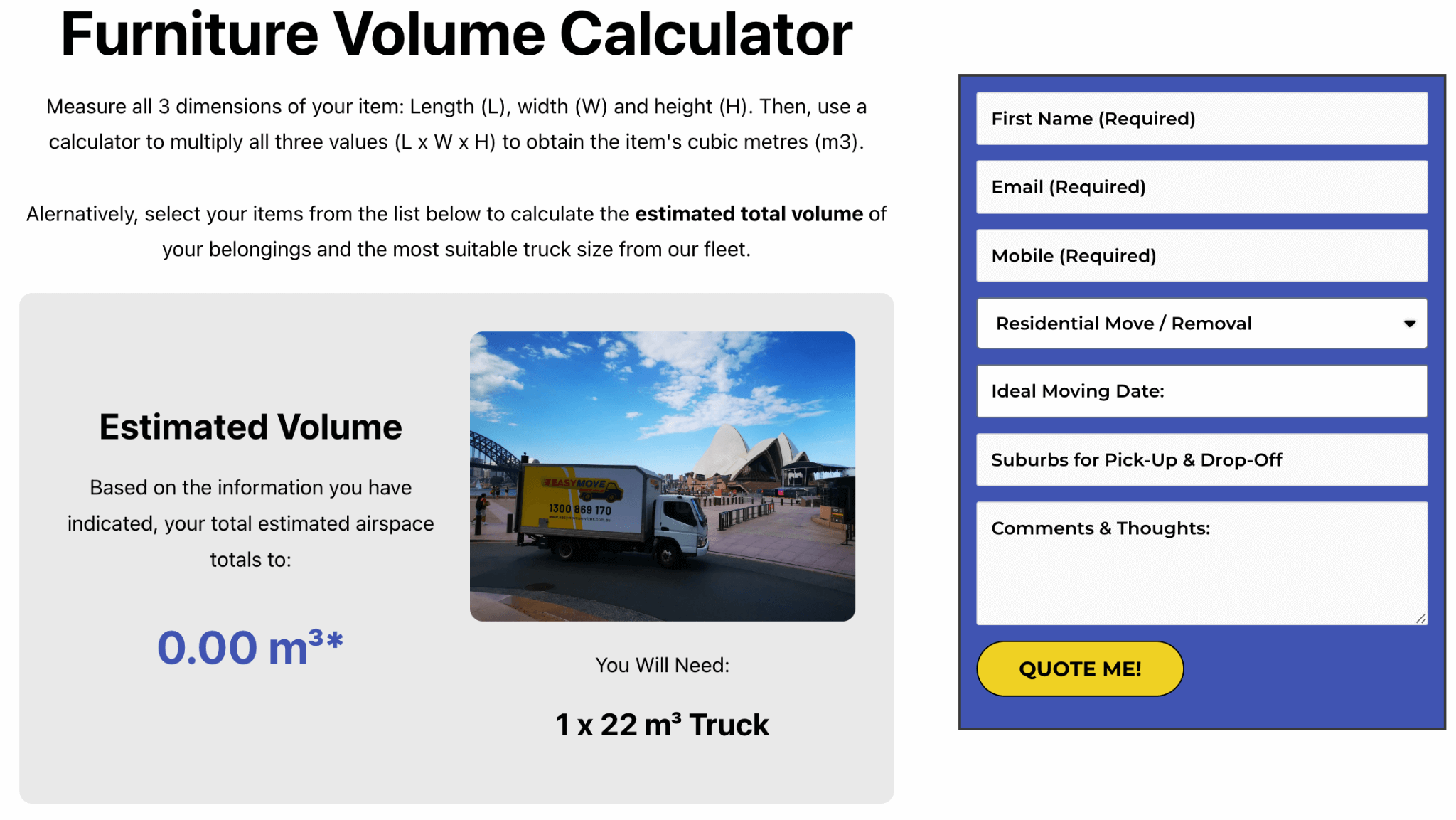 Simplifying Relocation with the Volume Calculator Your HassleFree