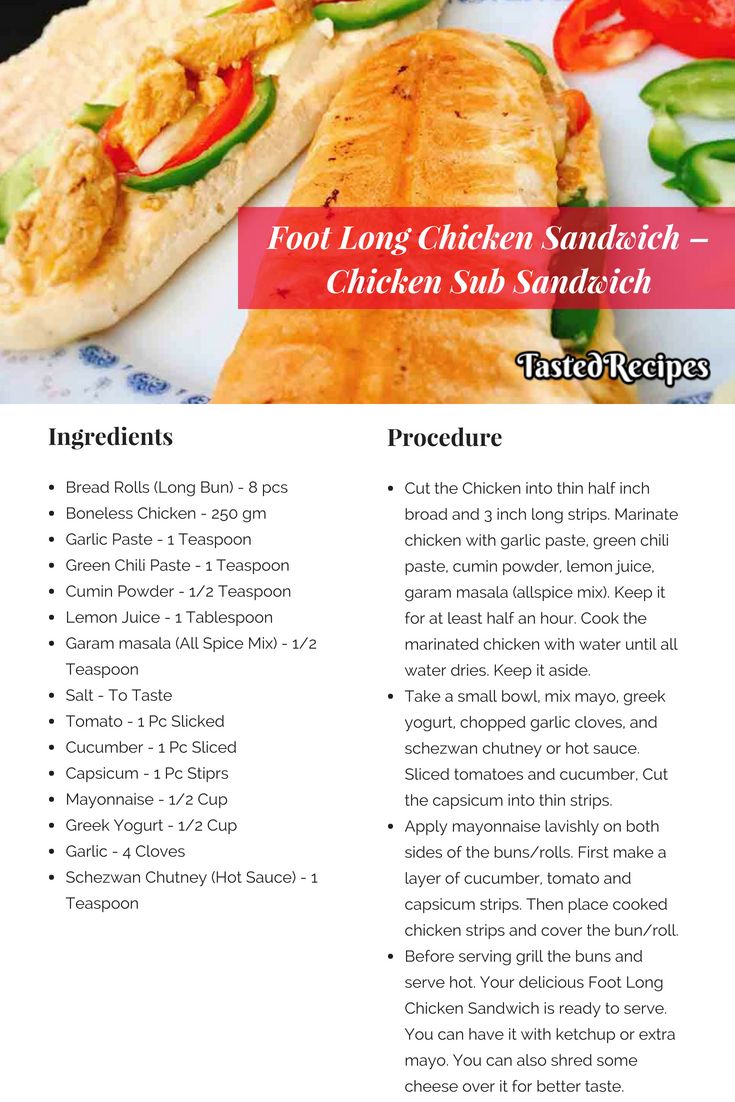 The Nutritional Breakdown of a Footlong Roasted Chicken Subway Sandwich