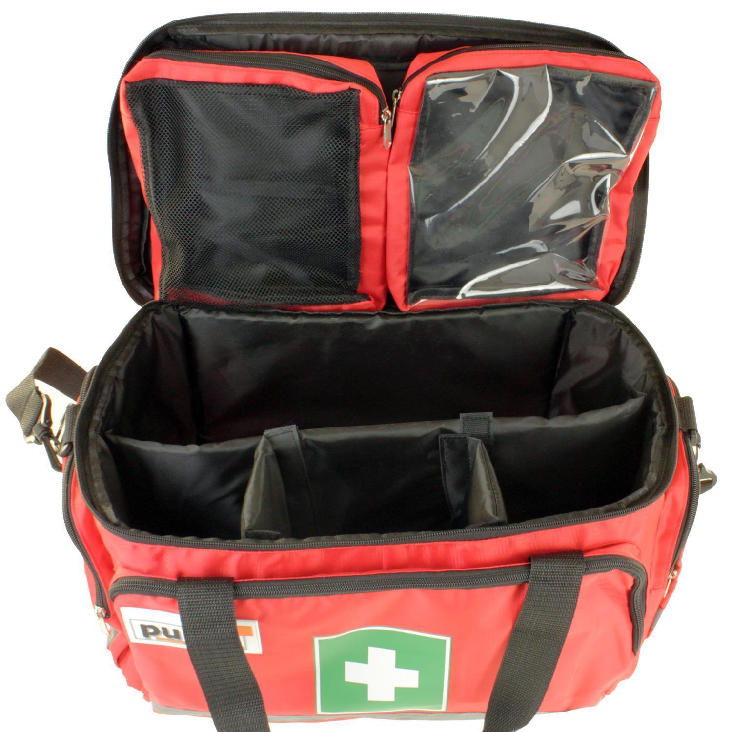 Notfalltasche Erste Hilfe Tasche Pulox rot, leer oder gefüllt