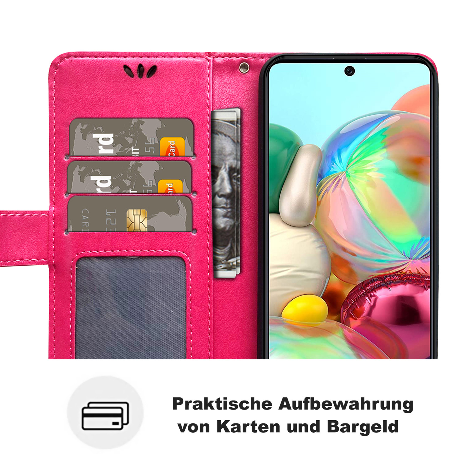 Handy Tasche für Samsung Galaxy A71 SMA715 Hülle Etui Case Buchhülle Klapphülle eBay
