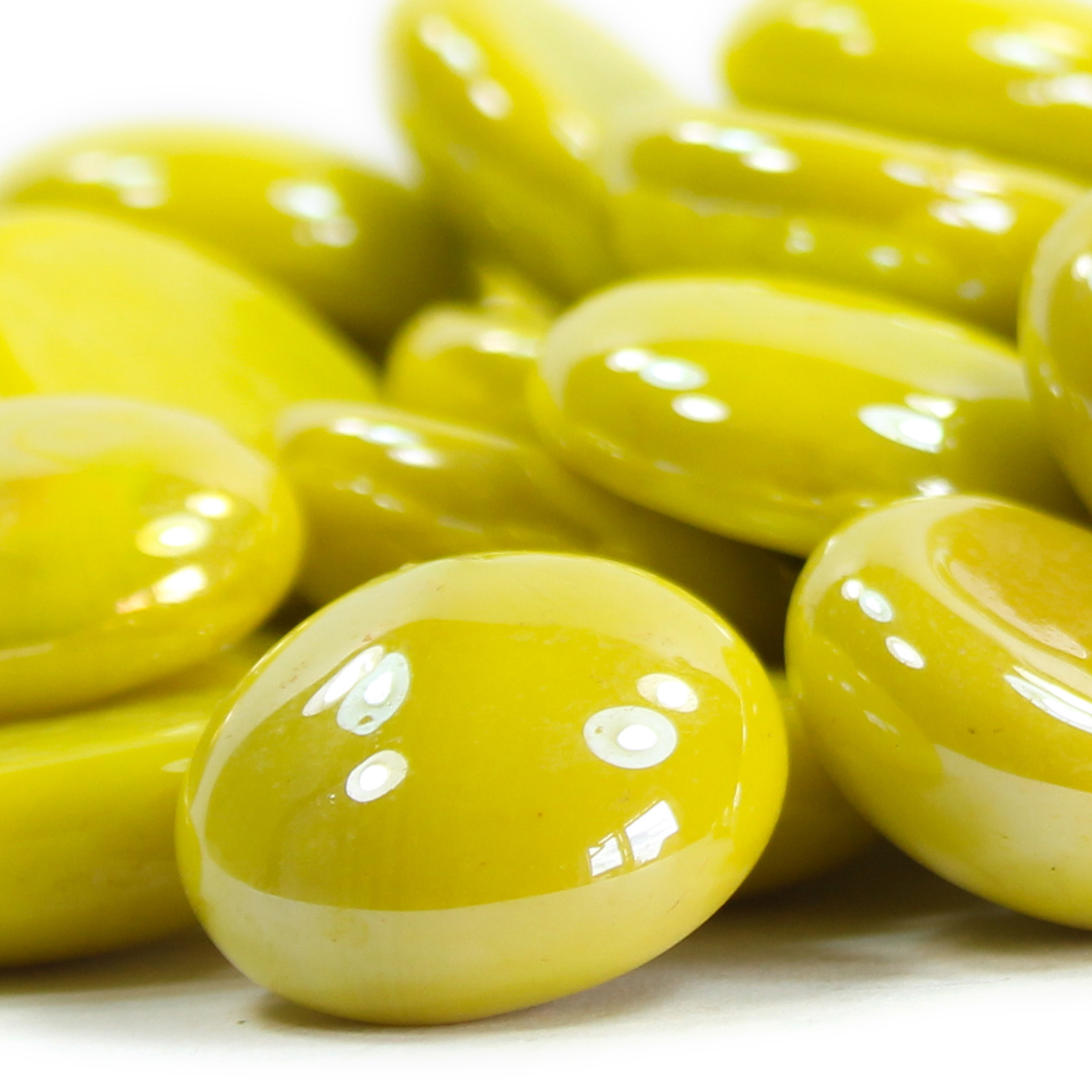 100g Glasnuggets Muggelsteine Glassteine in 21 versch. Farben