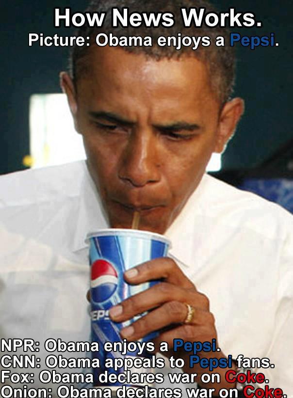 Obama Enjoys A Pepsi Picture eBaum's World