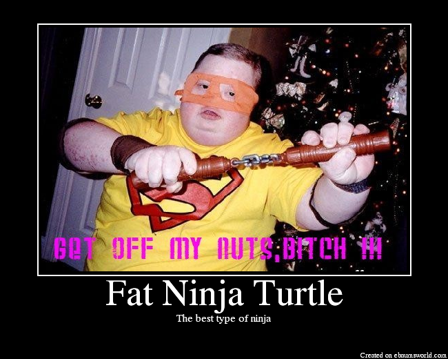 Fat Ninja Turtle Picture eBaum's World