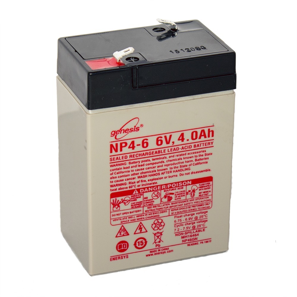 Genesis 6V 4AH Replacement UPS Battery for Lithonia ELB06042