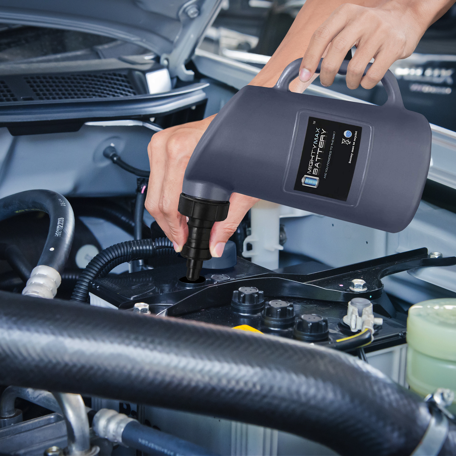 Golf Cart / Deep Cycle Battery Water Filler Bottle + Hydrometer