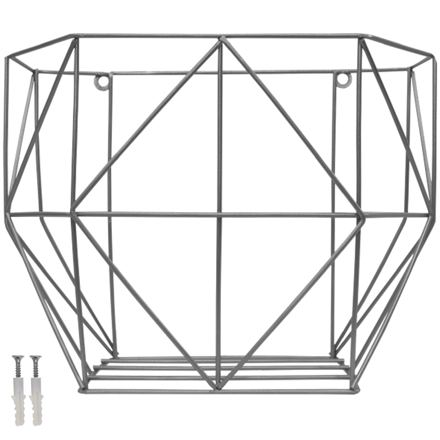 Hanging Fruit Basket Metal Wire Storage Organizer Wall Basket for