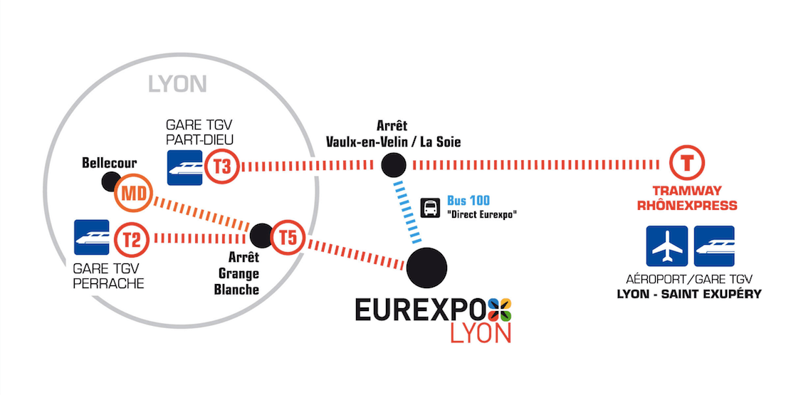 Navette, RhôneExpress... Aller à l'aéroport St Exupéry de Lyon Ector