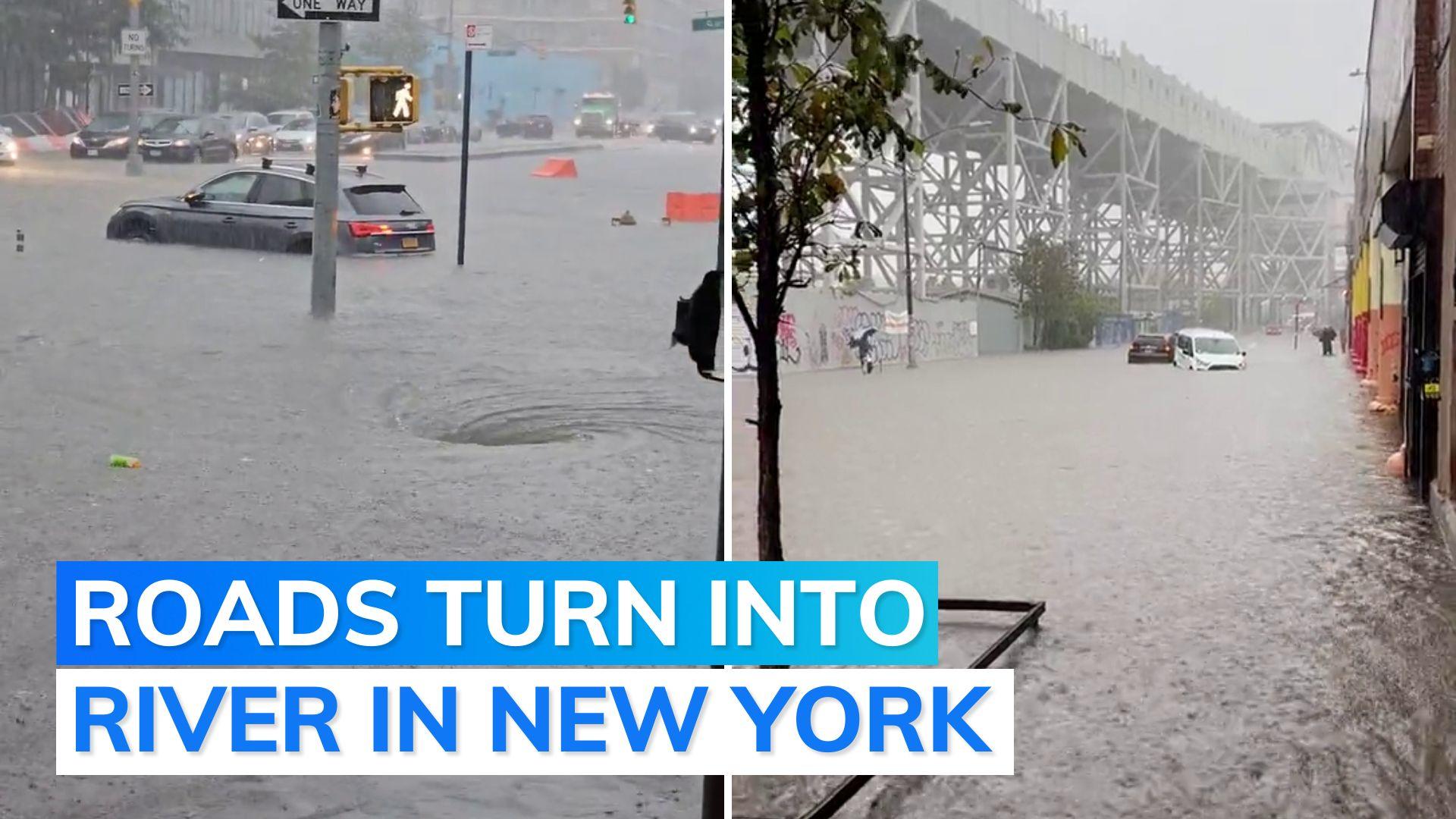 New York state of emergency declared after flash floods wreak havoc