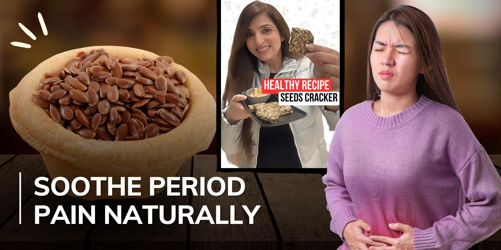 Get rid of period pain! Try these yummy and easytomake seed crackers for menstrual cramps