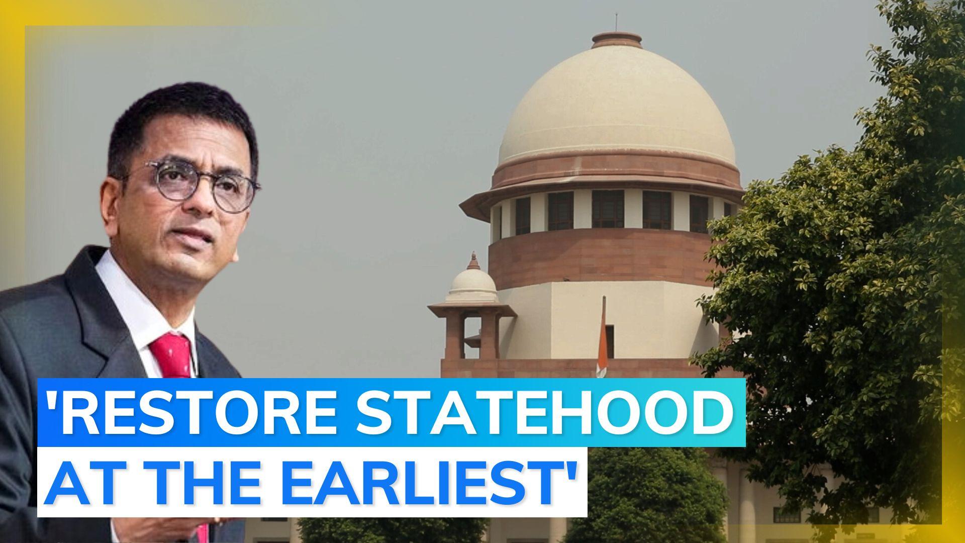 Hold J&K Assembly elections before September 30, 2024 CJI DY