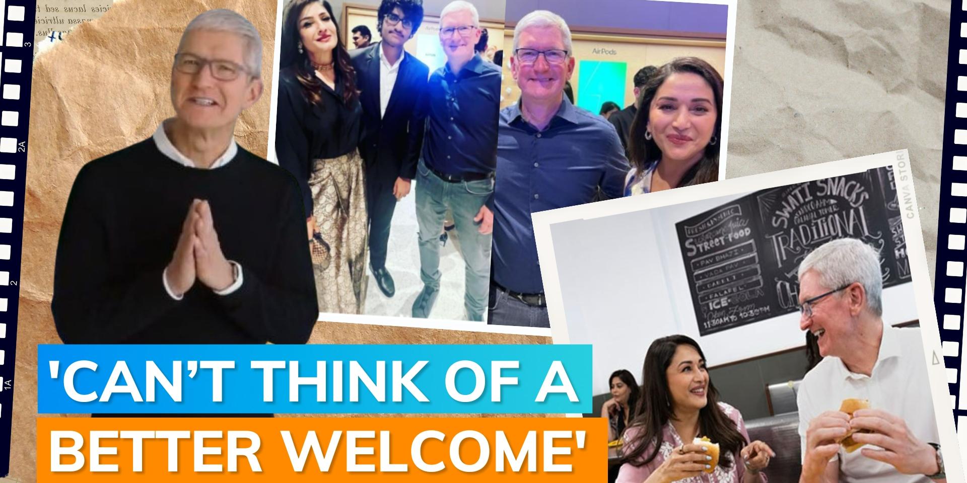 Madhuri Dixit introduces Apple CEO Tim Cook to Vada Pav in Mumbai; he says it was ‘delicious