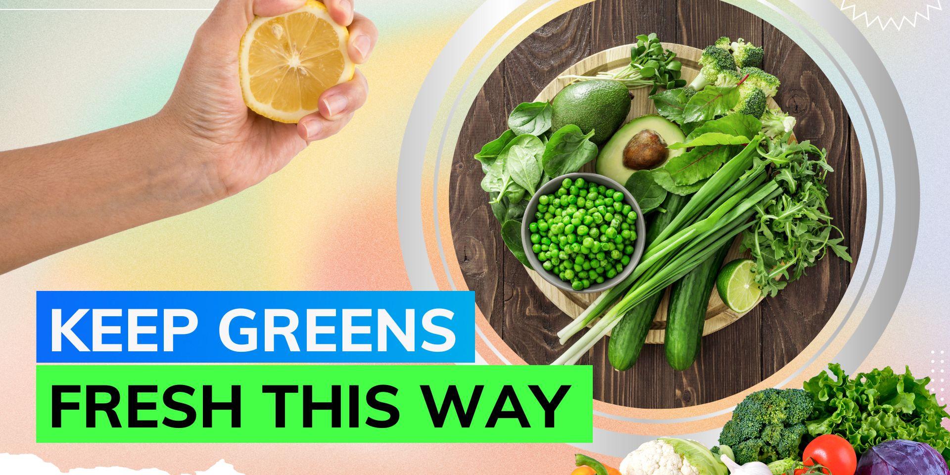 Hacks to make your green vegetables retain their bright colour while