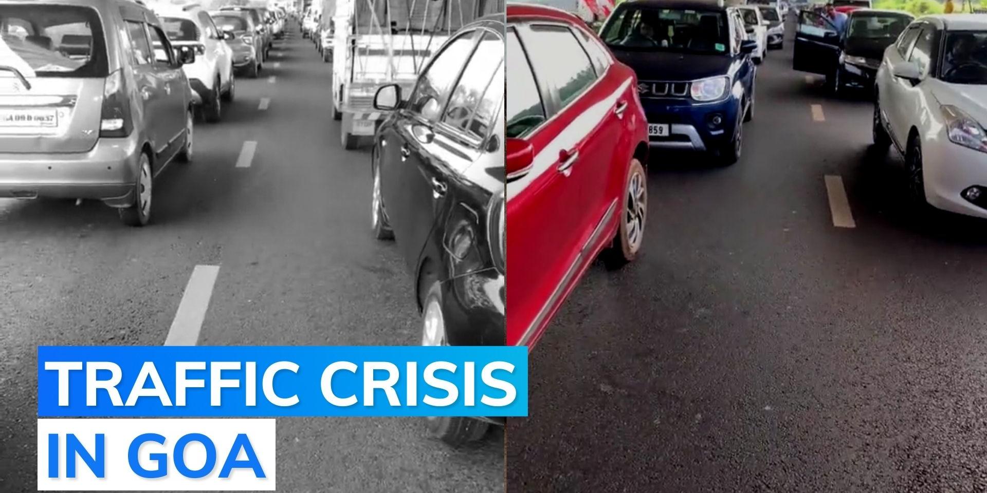 Goa 3hourlong traffic jam on key road; many miss flights from