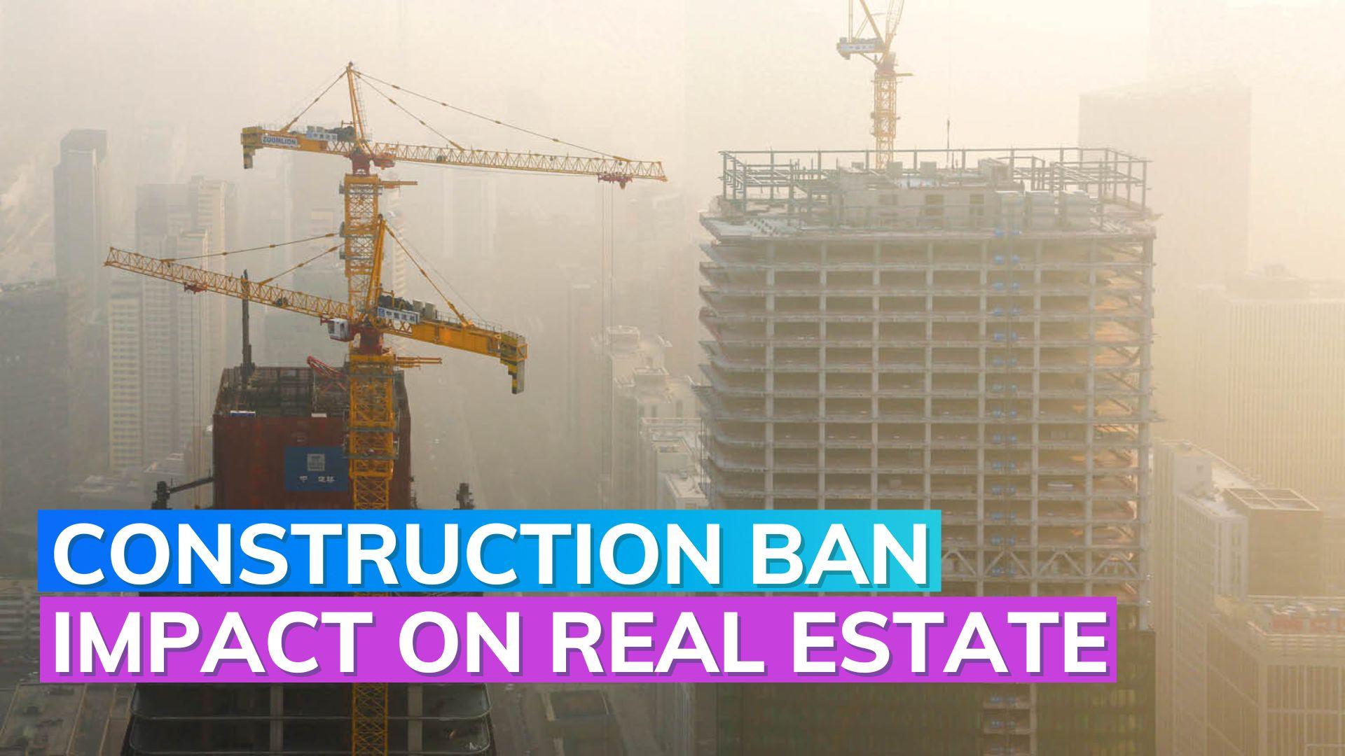DelhiNCR air pollution Construction ban hits real estate sector Editorji