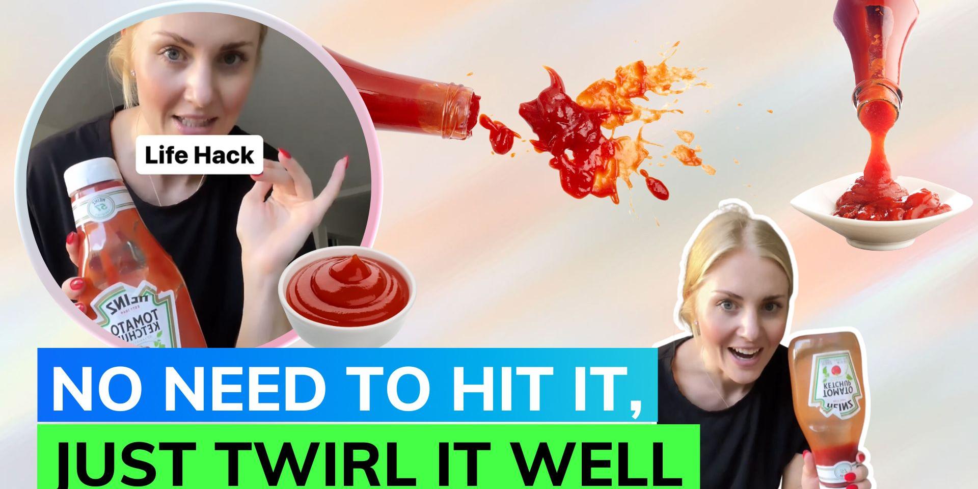 Struggling to get ketchup out of bottle? This hack might help you out