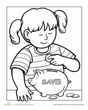 Learning To Save Money | Worksheet | Education.com