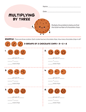 Multiplying By 3 | Worksheet | Education.com