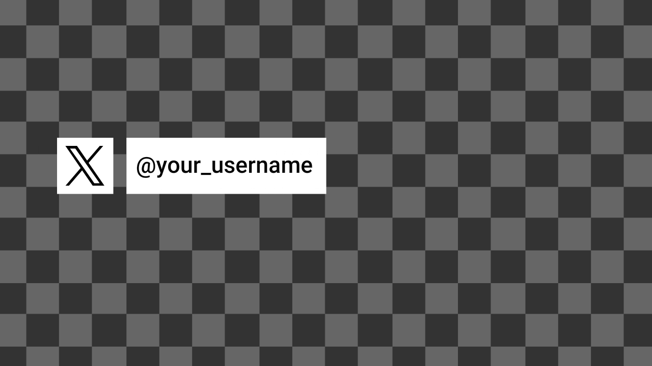 Minimal X Twitter Username Animation Template(09)