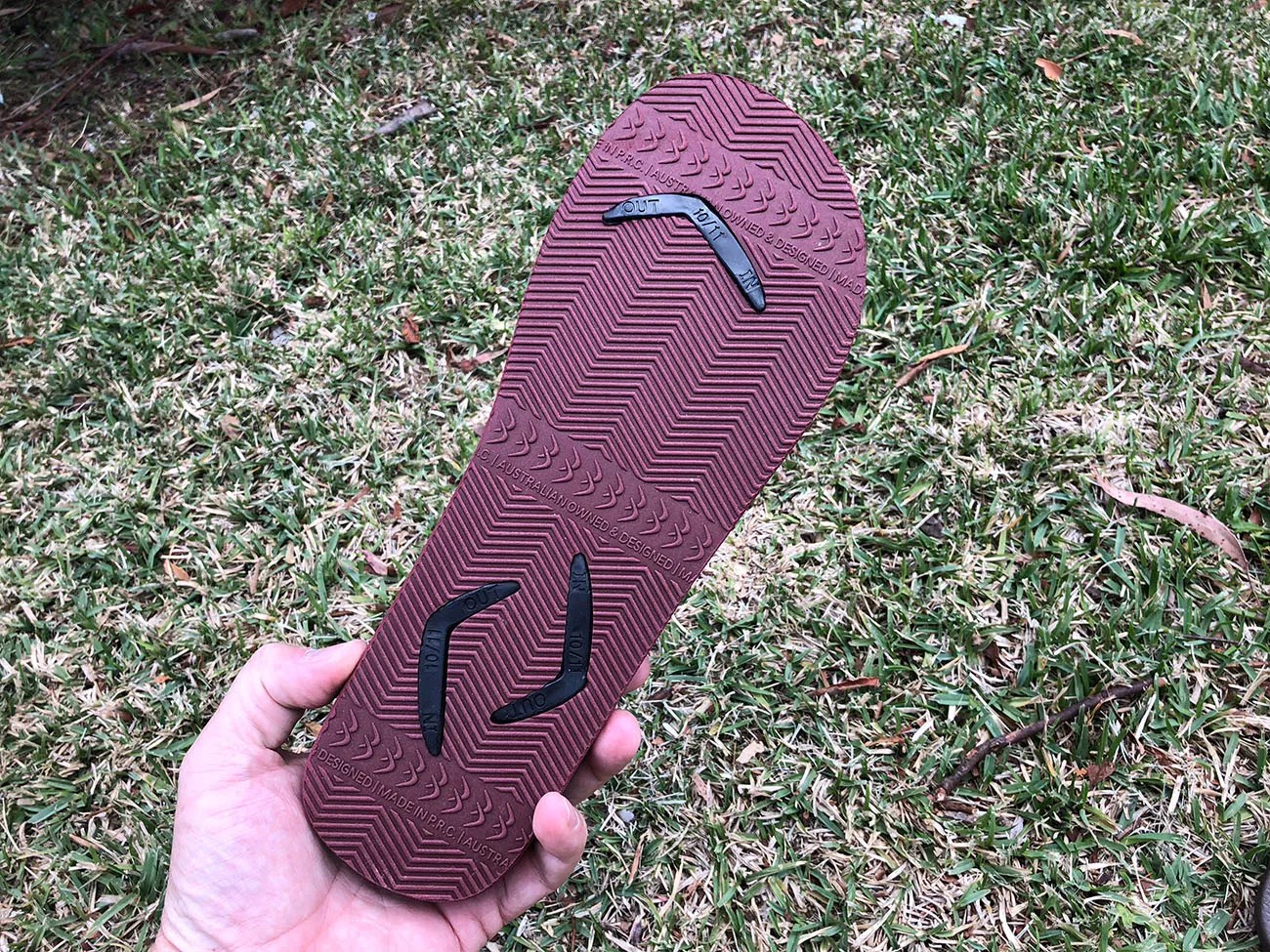 Aussie Thongs that won't bust a plugga Boomerangz goes global