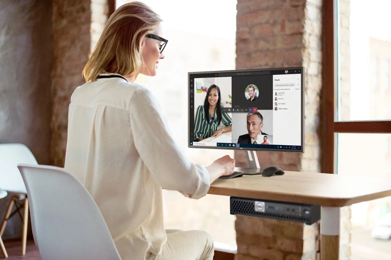 OptiPlex Home Office Setting Video Conference