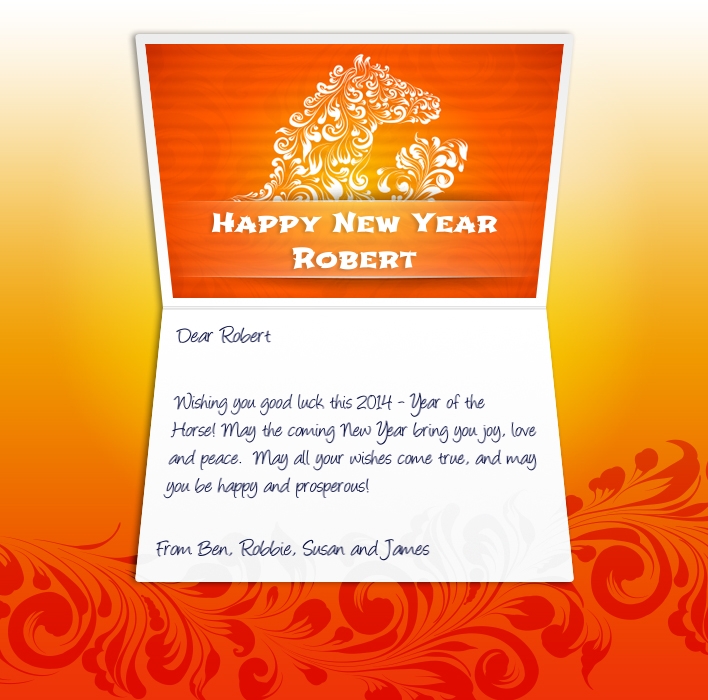 How to write business greetings for new years