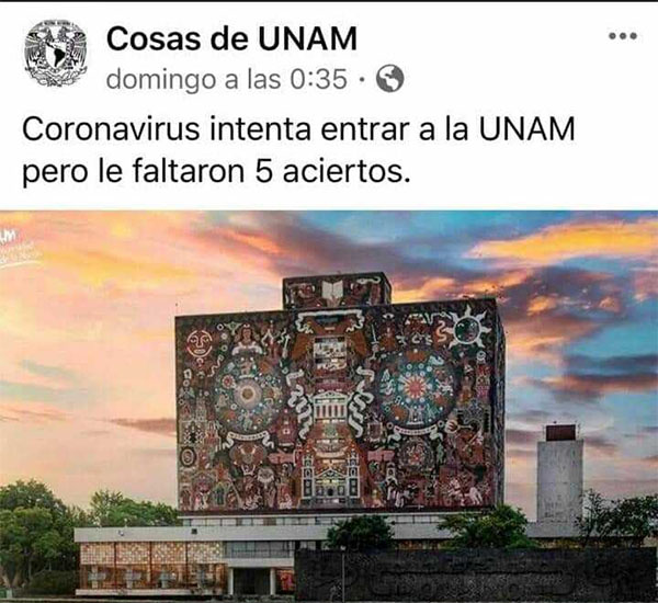 Coronavirus Queria Entrar A La Unam Pero Le Faltaron 5 Aciertos