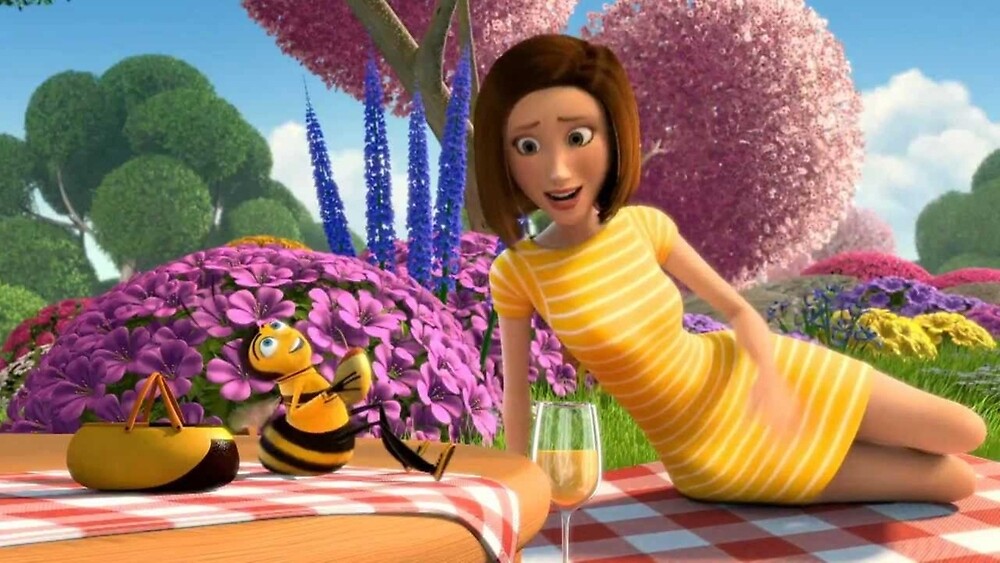 Bee Movie Vanessa and Barry picnic El Deforma Un noticiero de verdad