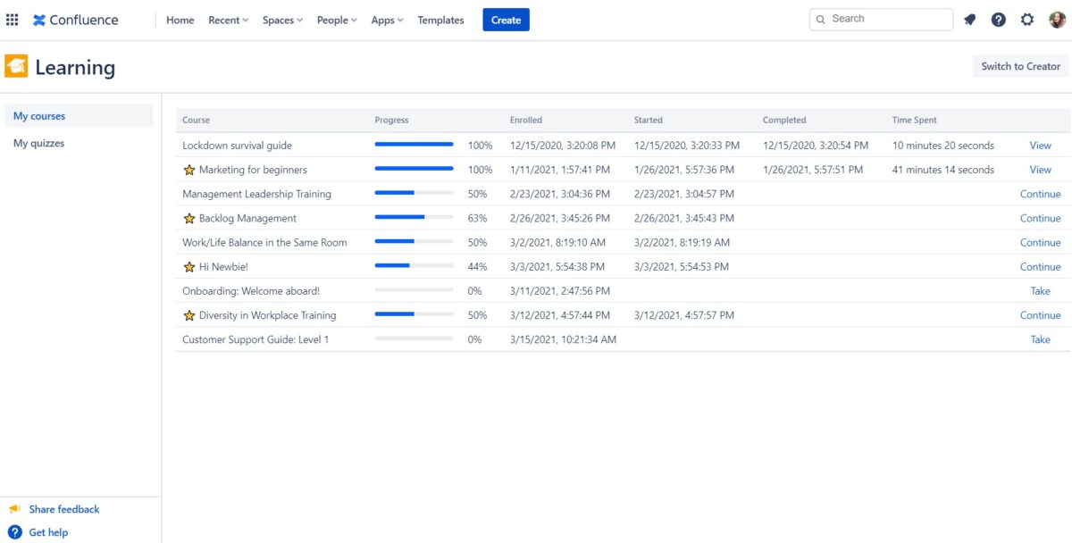 izi LMS for Confluence eLearning Industry