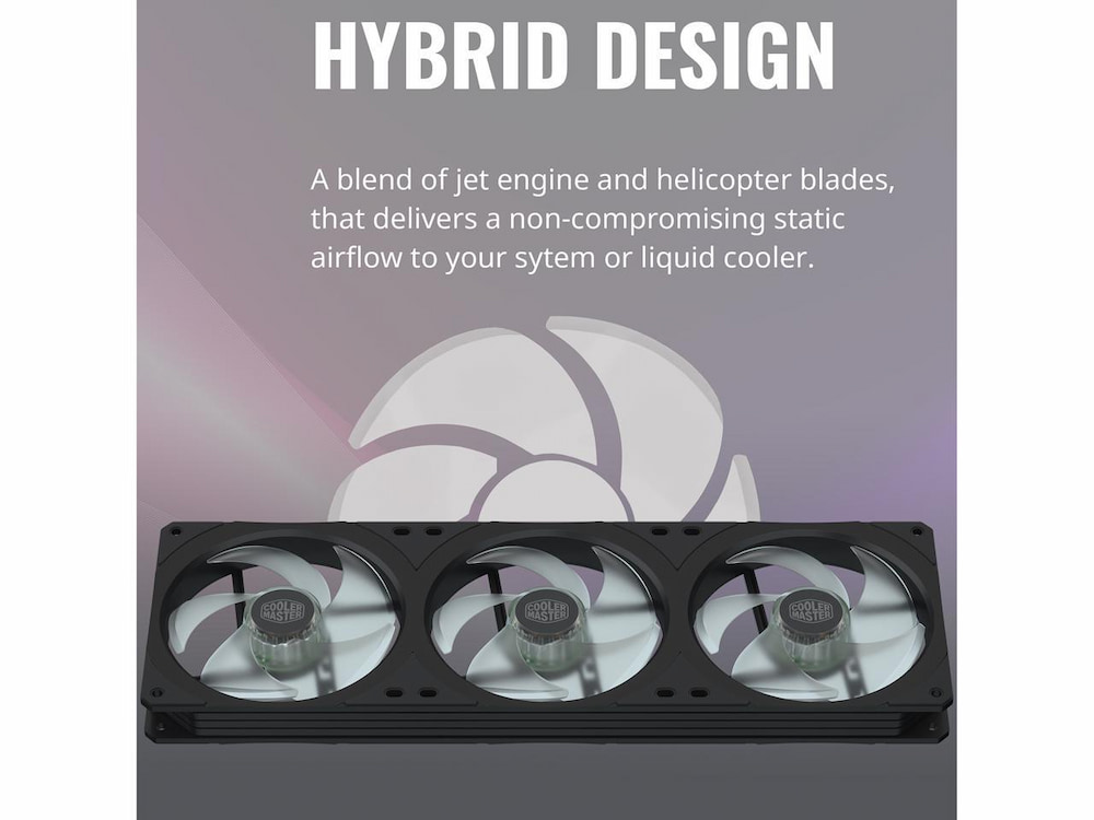 Cooler Master MasterFan SF360R ARGB Cooling Fan 1800 RPM 43 CFM 5blade Design 3in1