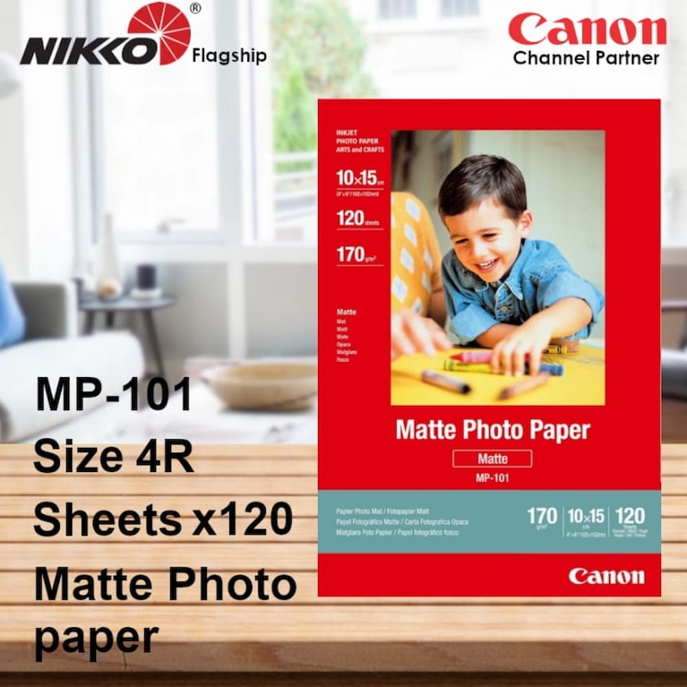Canon MP101 4R Matte Photo Paper (120 Sheets) Online at Best Price