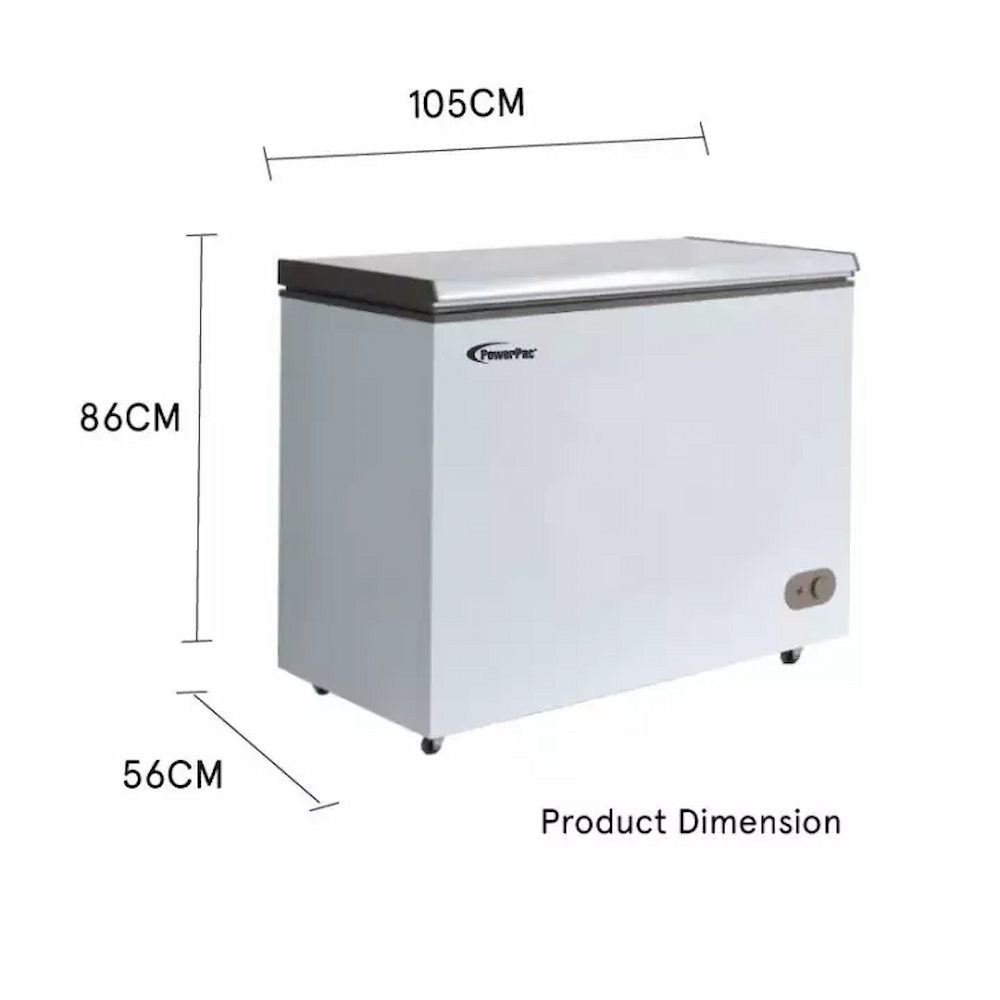 PowerPac Chest Freezer 250L CFC Free, Chiller & Freezer (PPFZ250