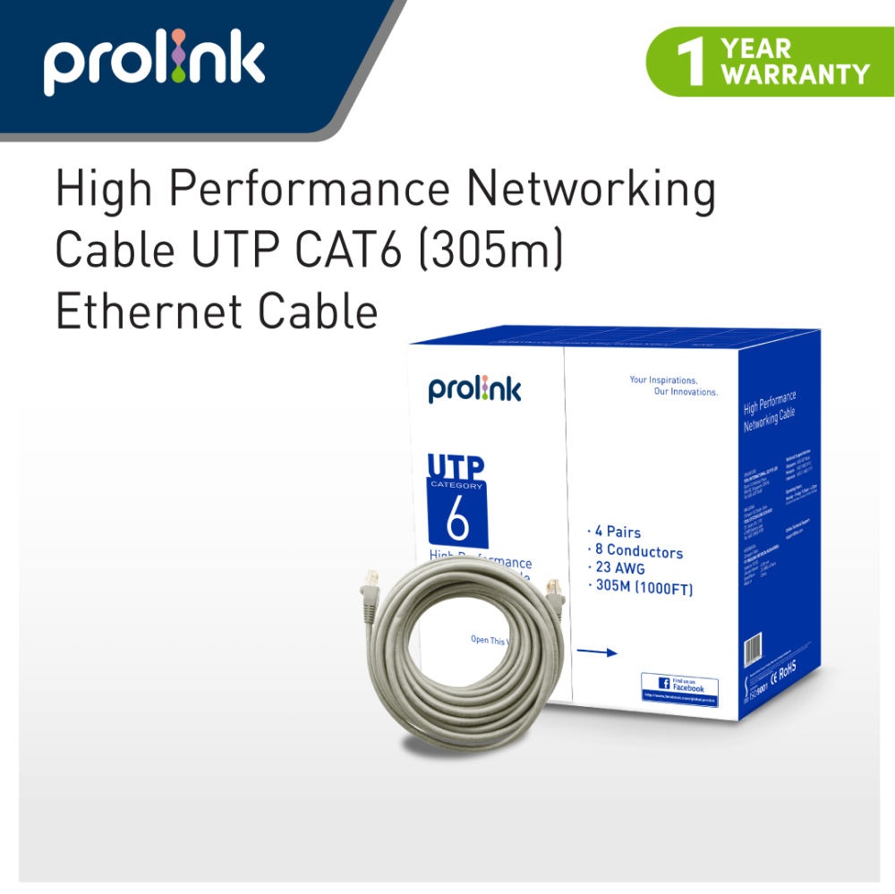 Prolink CAT6 UTP LAN Cable (305m) / Gigabit LAN Cable High