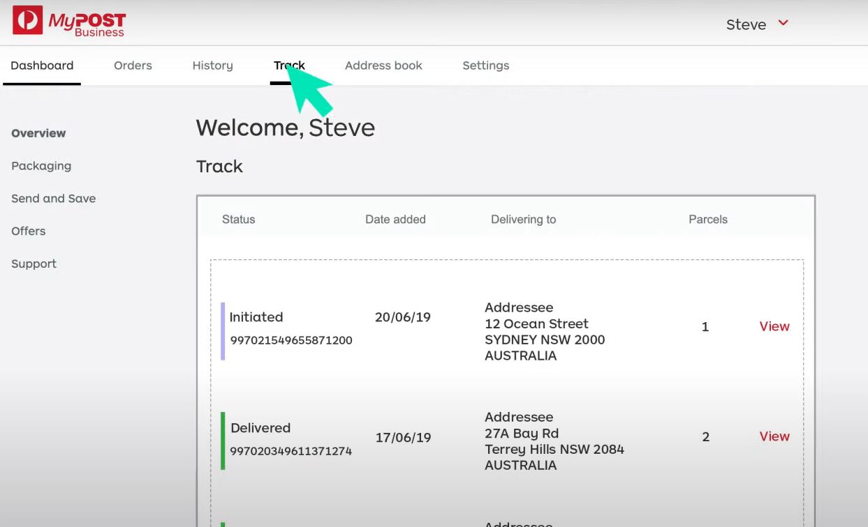 How to Track Shipments for Australia Post MyPost Business? ELEXtensions