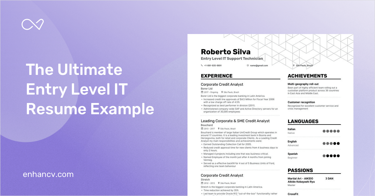 5 Entry Level It Resume Examples & Guide for 2024