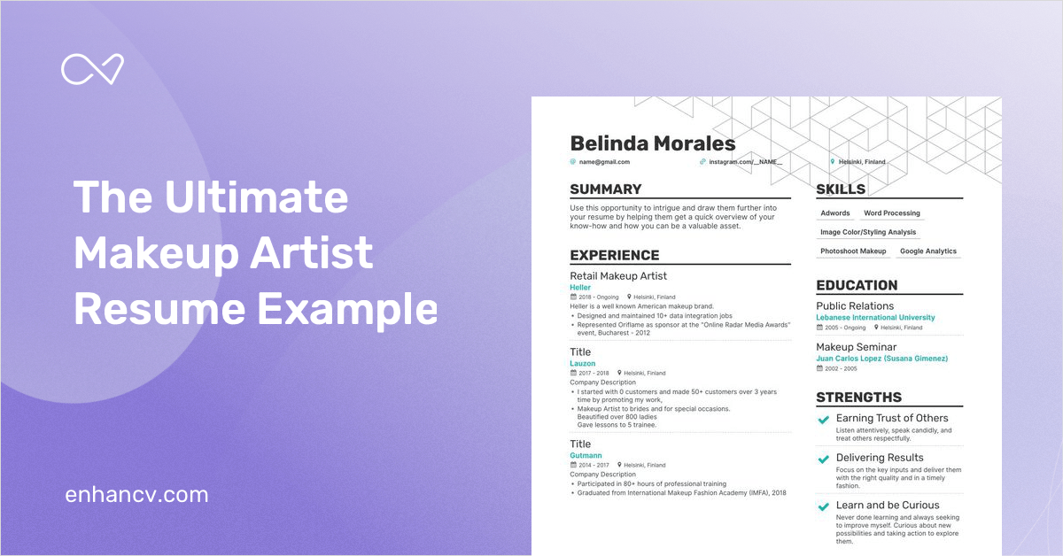 Mac Makeup Artist Resume Examples Saubhaya Makeup