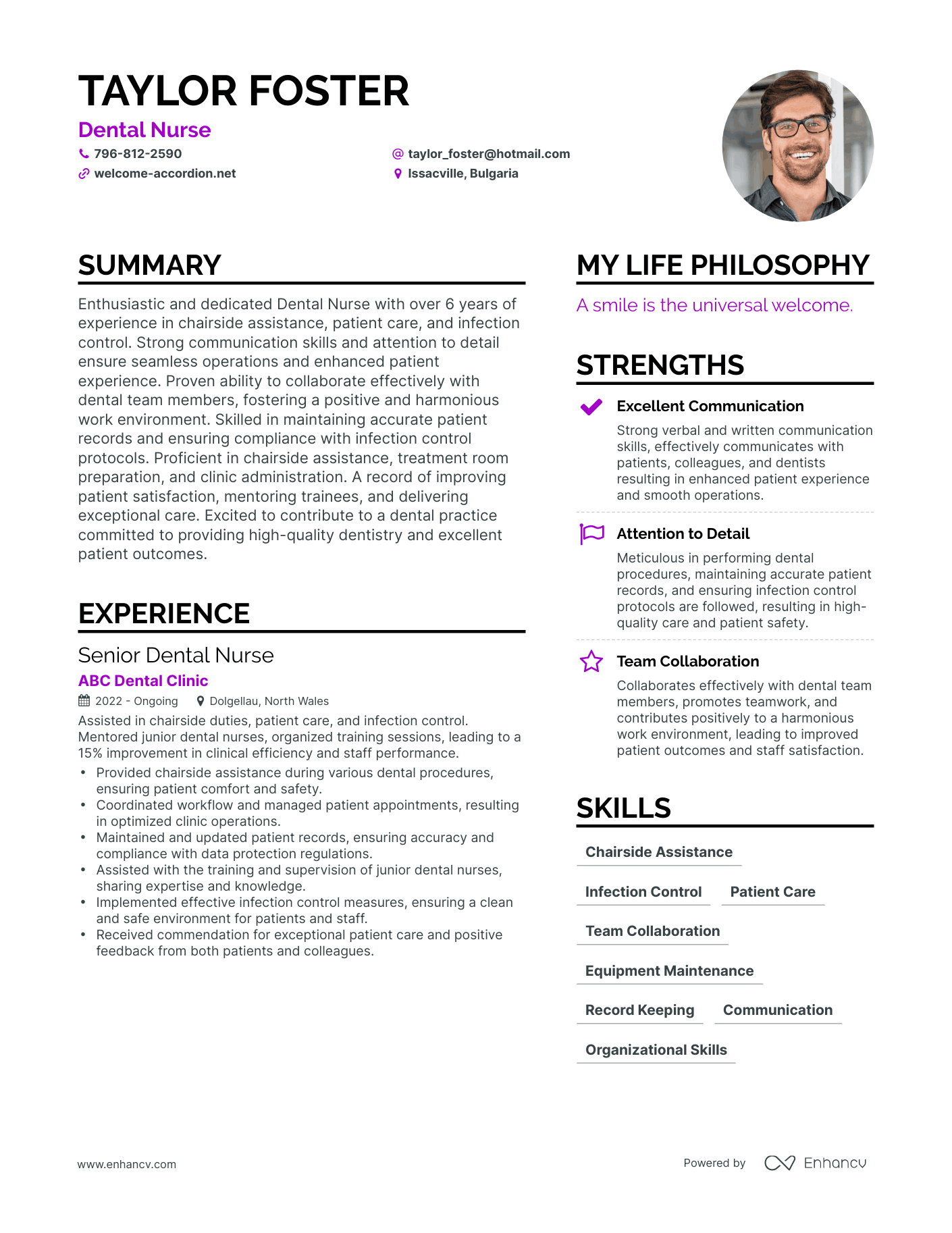 3 Dental Nurse Resume Examples & HowTo Guide for 2024