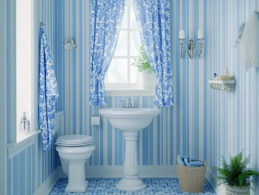 35 Retro Blue Bathroom Ideas to Inspire Your Design Enthralling Gumption