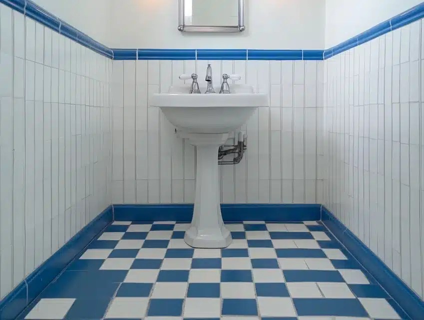 35 Retro Blue Bathroom Ideas to Inspire Your Design Enthralling Gumption