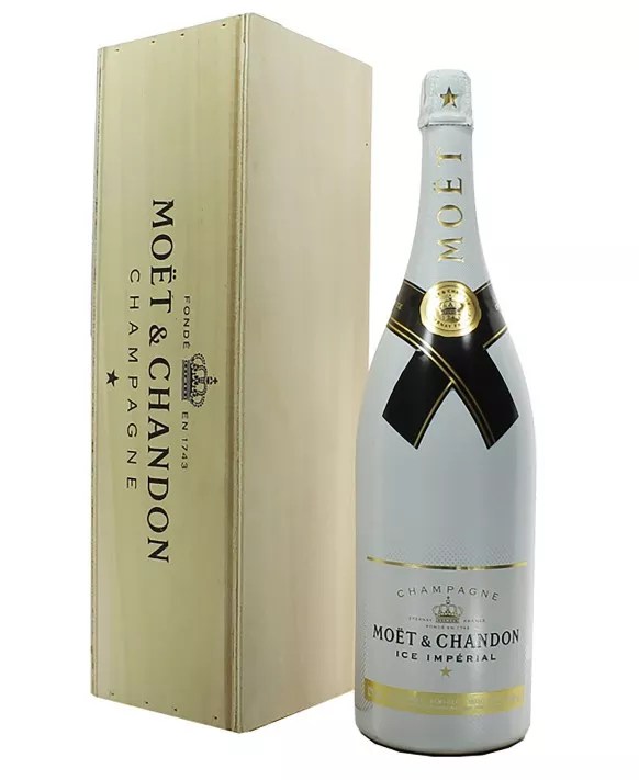 MOET&CHANDON Champagne Bucket "Moët et Chandon" white bucket Ice Imperial FRANCE 2000 Vintage